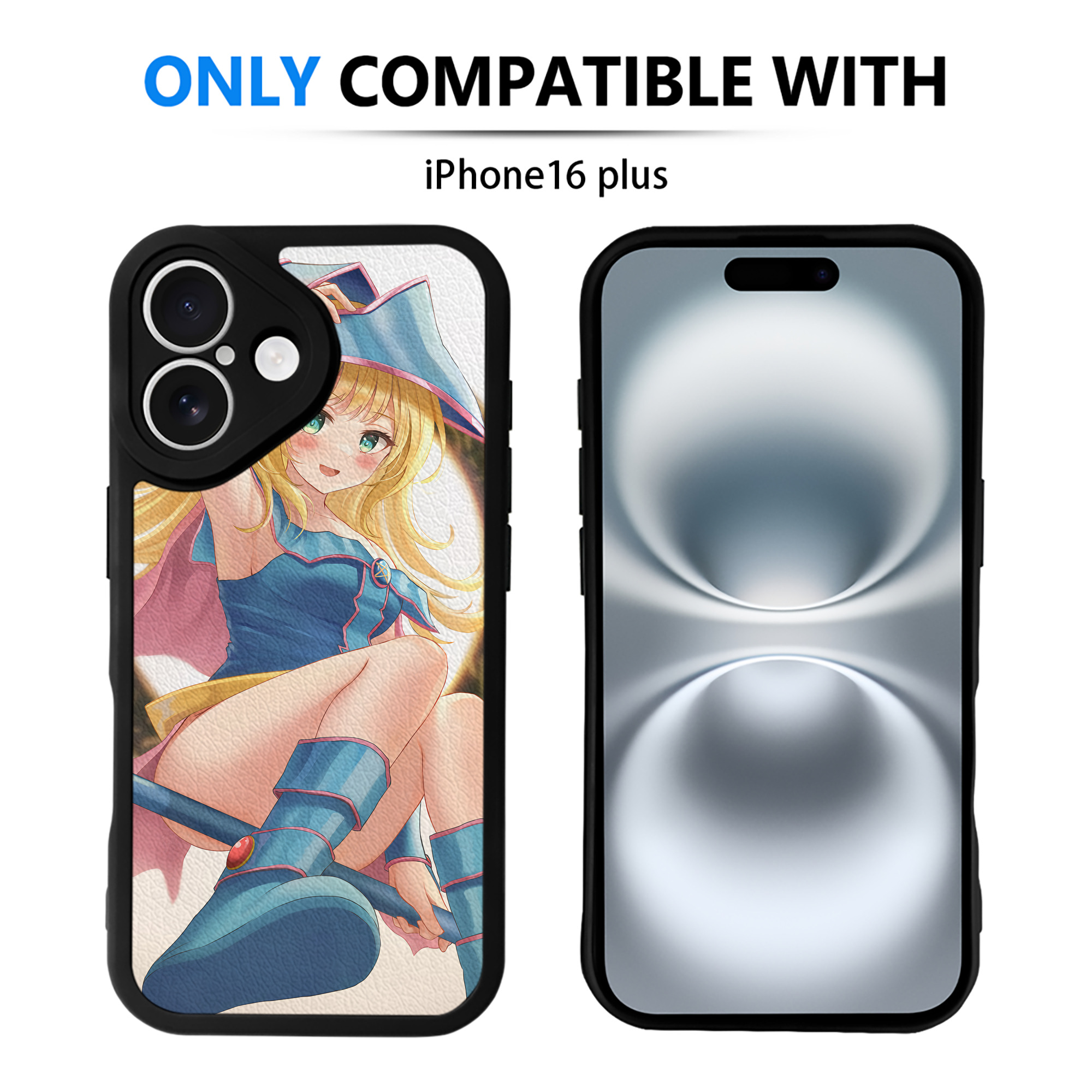 （画像用） 遊☆戯☆王 Yu-Gi-Oh! 【iPhone 16シリーズ対応】シリコンスマホケース（レザー調） 材質：シリコン